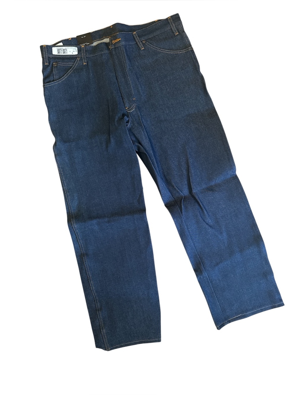 Dickies Men's Straight Leg Blue Denim Jeans Cotton Dark Wash Zip Button 5-Pocket